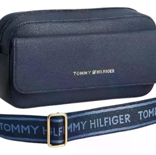 Cartera Bandolera Tommy Hilfiger Azul Oscuro Lisa