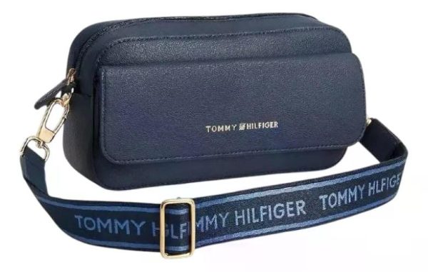 Cartera Bandolera Tommy Hilfiger Azul Oscuro Lisa