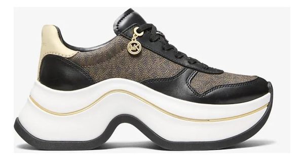 Zapatilla Michael Kors Modelo Arla Originales Marrón 39 Cl