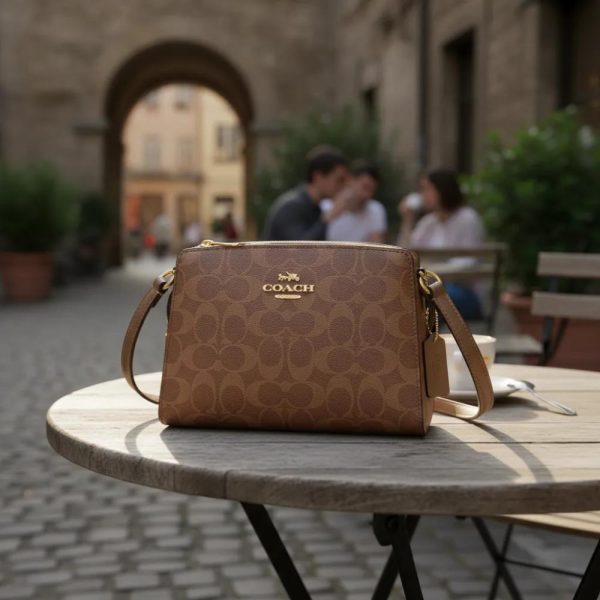 standard_resolution-291.jpg Cartera Crossbody Coach Modelo Gia Mujer Original Marrón Monograma Dorados