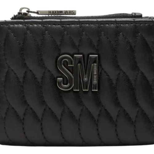 Billetera Small Marca Steve Madden Negro Liso