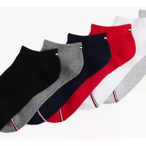 Pack X 6 Calcetas Cortas Tommy Hilfiger De Colores Multicolor 39-46