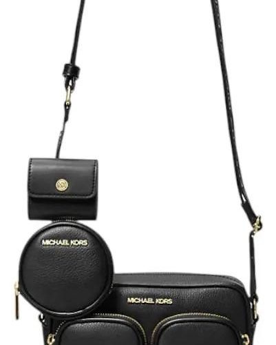 standard_resolution-111.jpg Crossbody Michael Kors Jet Set Con Monedero Y Porta AirPods. Negro Lisa Dorado