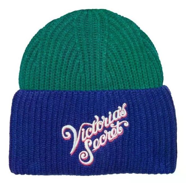 Gorro Bicolor Victoria's Secret Mujer Verde Estándar