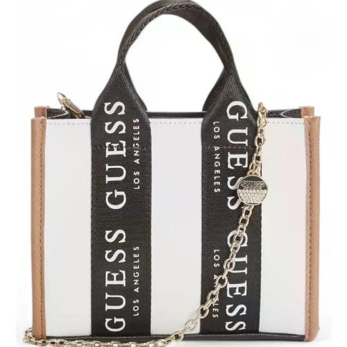 Crossbody Guess Modelo Mini Tote Blanco