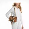 Cartera Y Crossbody Michael Kors Modelo Whitney Marrón Dorado