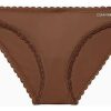 Calzón Tipo Bikini Calvin Klein Marrón Liso Xl