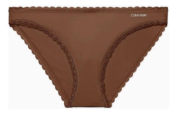 Calzón Tipo Bikini Calvin Klein Marrón Liso Xl