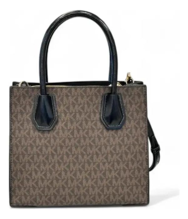 Cartera Y Crossbody Michael Kors Modelo Mercer. Marrón Monograma Dorado