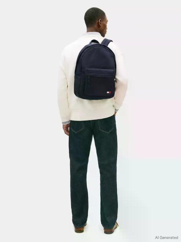 Mochila Urbana Tommy Hilfiger Azul Oscuro Liso