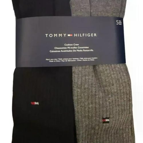 Pack X 5 Calcetas Tommy Hilfiger Lisas Gris Liso 40 A 45