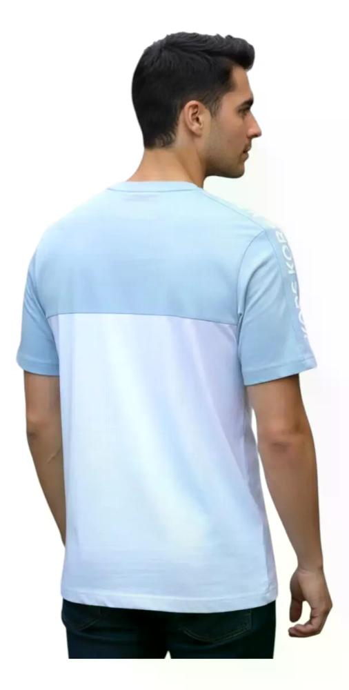 Polera De Hombre Marca Michael Kors Logo Brazo Celeste Mk Brazos M Lisa