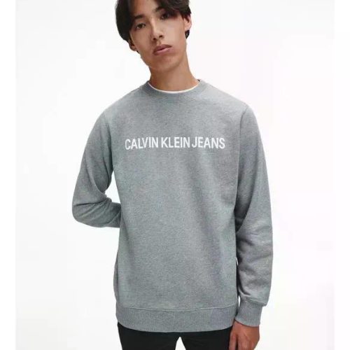 Polerón Hombre Calvin Klein Jeans Hombre L Plateado Lisa