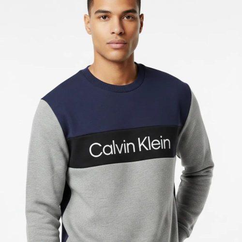 Polerón Hombre Calvin Klein Jeans Hombre Xl Azul Lisa