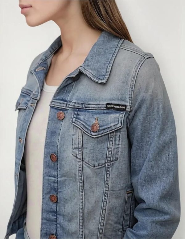 standard_resolution-98.jpg Chaqueta De Mezclilla Mujer Calvin Klein Azul Claro Xs