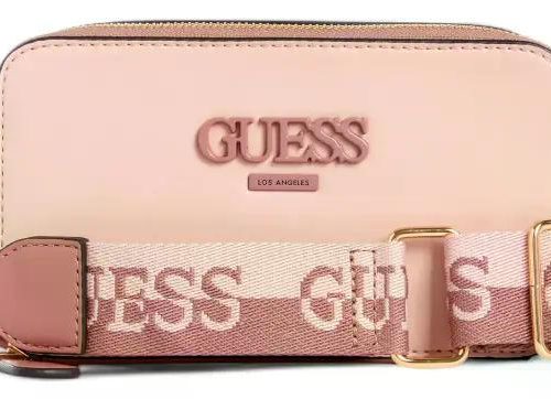 Crossbody Guess Modelo Lewistown Rosa