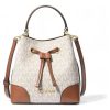 Crossbody Michael Kors Modelo Reed Vainilla Dorado