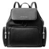Mochila Michael Kors Modelo Merritt Mujer Original Negro Liso