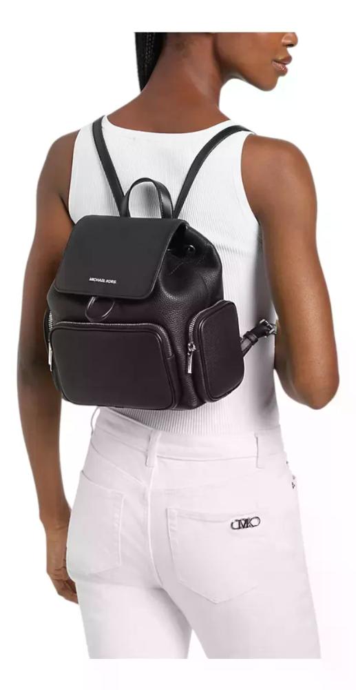 Mochila Michael Kors Modelo Merritt Mujer Original Negro Liso