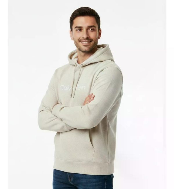 Polerón Hombre Calvin Klein Con Capucha L Beige