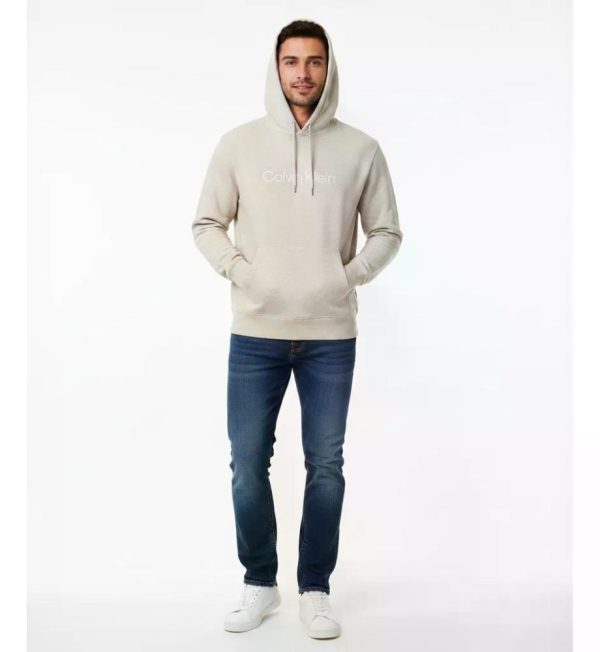 Polerón Hombre Calvin Klein Con Capucha L Beige