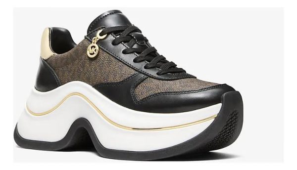 Zapatilla Michael Kors Modelo Arla Originales Marrón 39 Cl