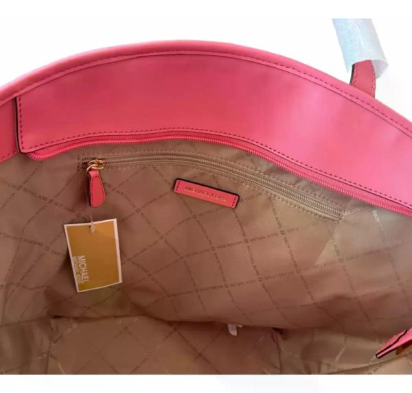 Cartera Tote Crema Michael Kors Crema Lisa Dorados