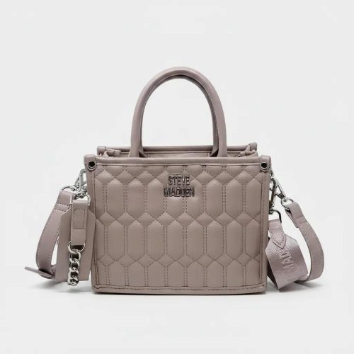 Cartera Crossbody Steve Madden Modelo Bniko Lavanda Lisa Plateados